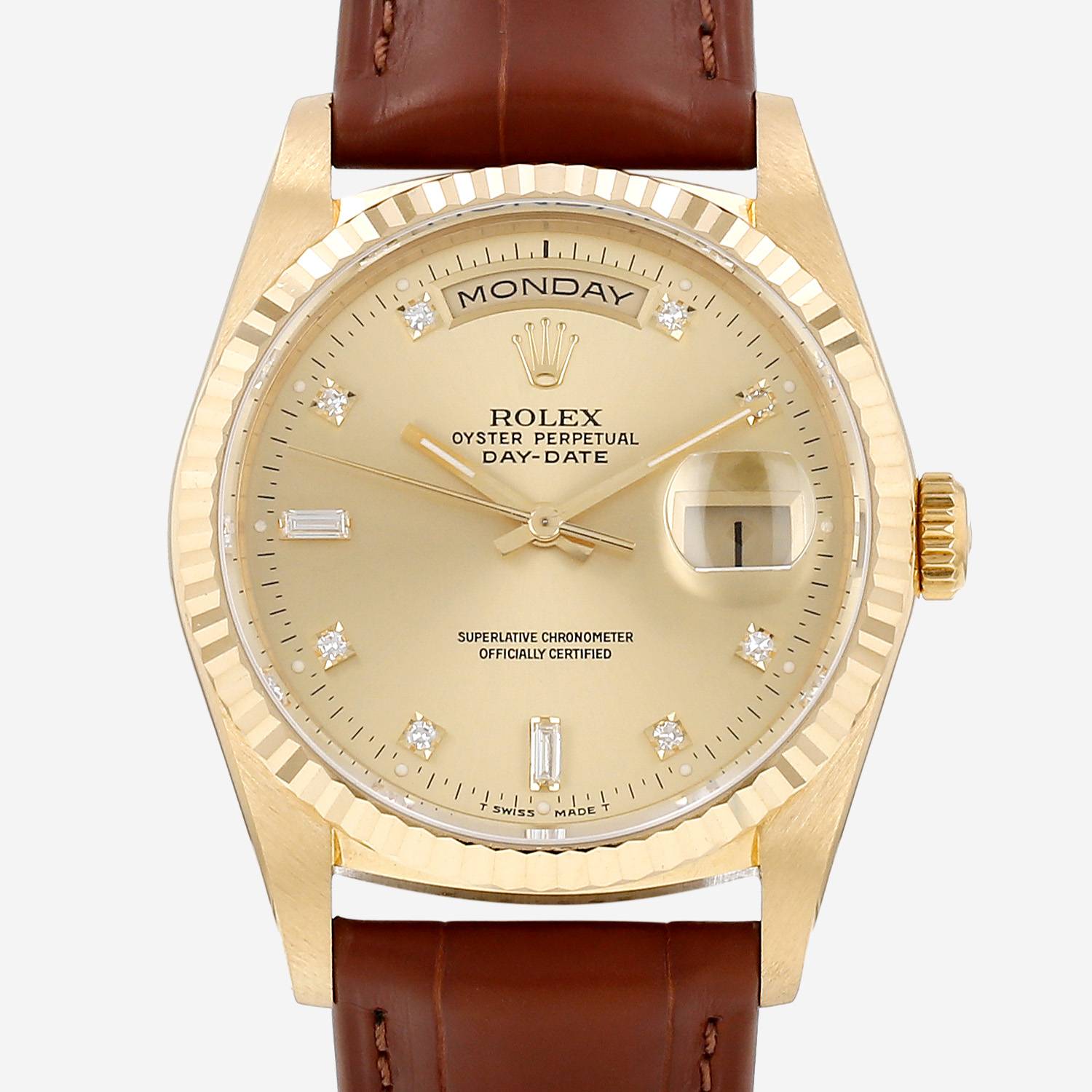Orologio Rolex Day-Date in oro giallo Ref: Rolex - 18238  Circa 1990