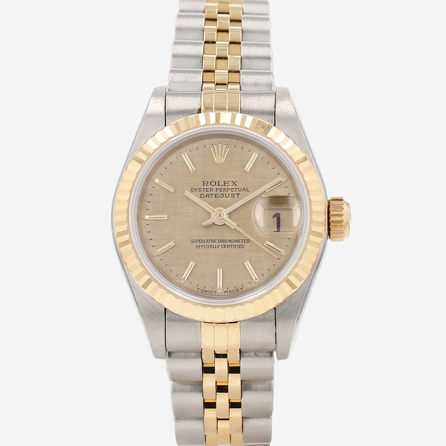 Montre Rolex Datejust Lady en or et acier Ref: Rolex - 69173  Vers 1995