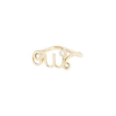 Dior Oui ring in yellow gold and diamond