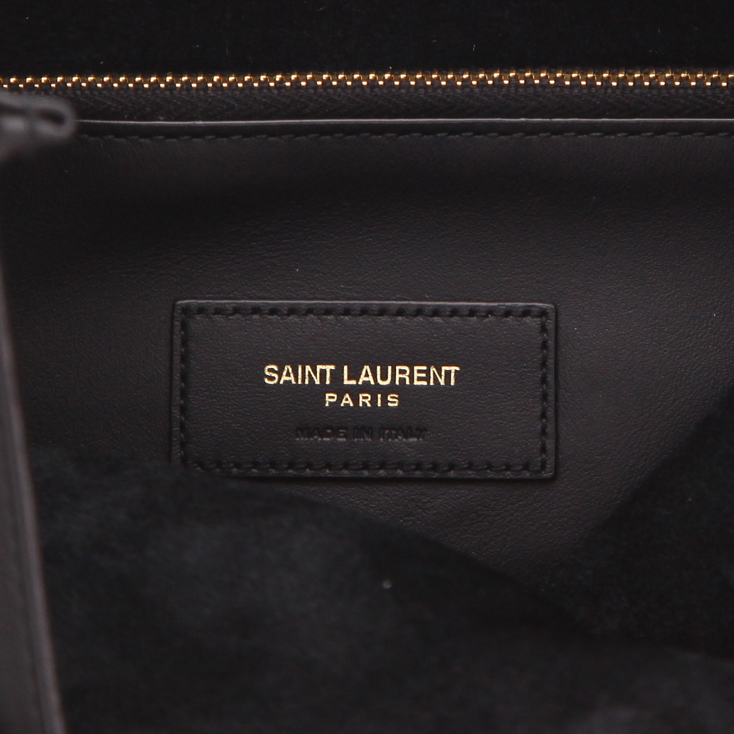 Sac à main Saint Laurent  5 à 7 en cuir noir - Detail D2
