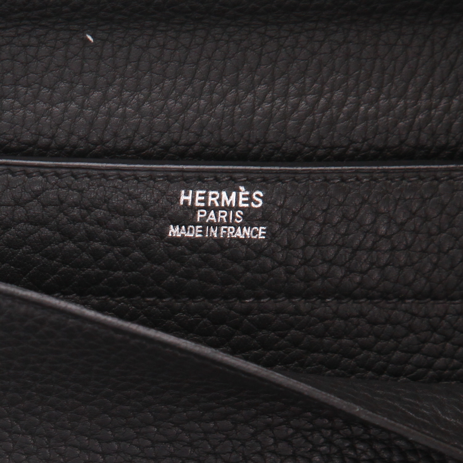 Borsa portadocumenti Hermès  Sac à dépêches in pelle togo nera - Detail D2