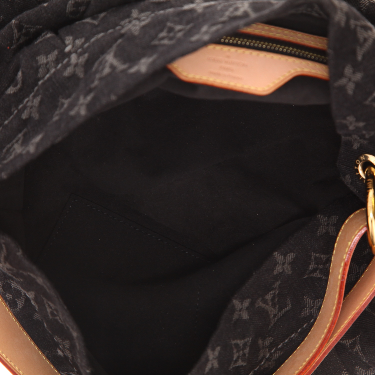 Borsa Louis Vuitton  Daily in tela denim nera - Detail D3