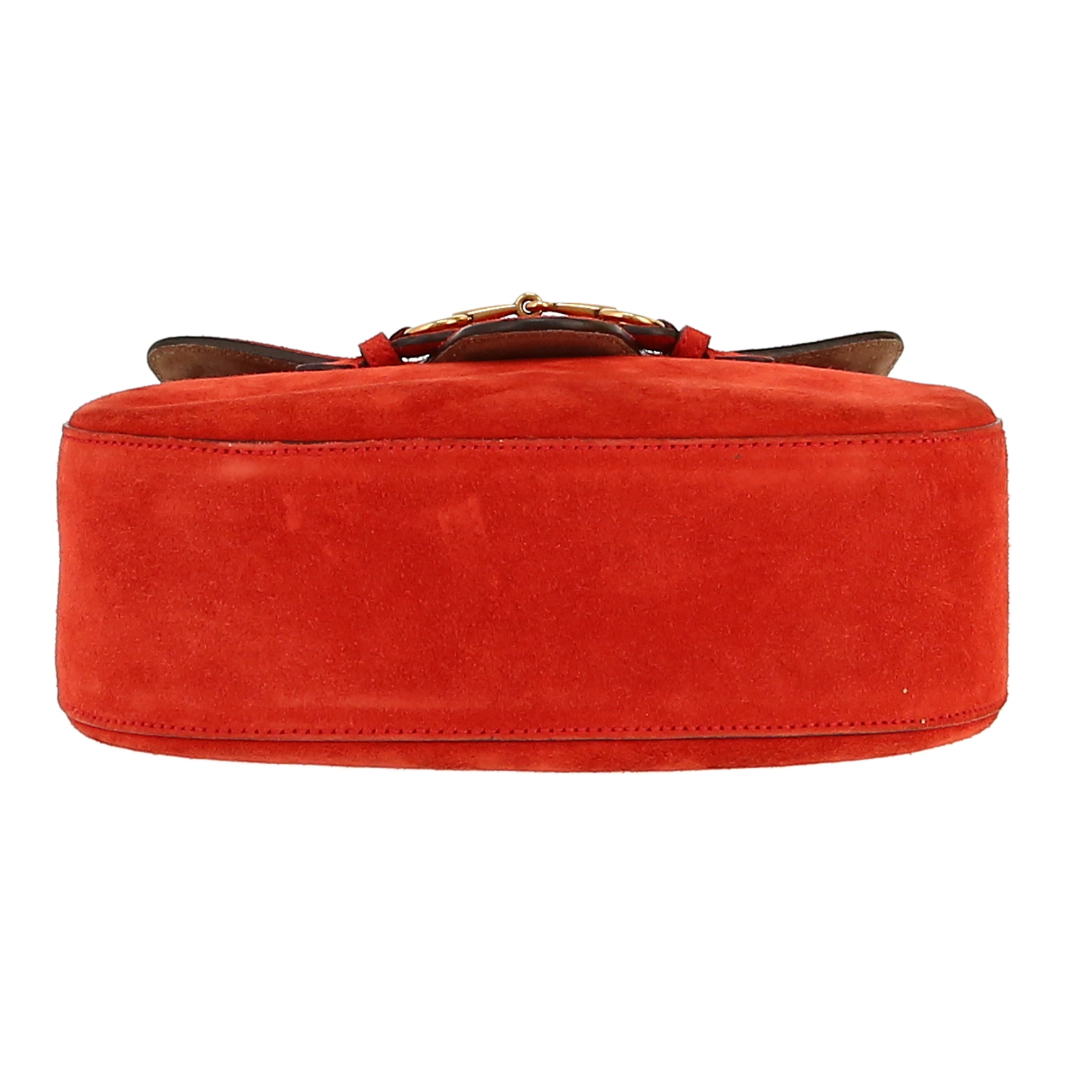 Borsa a tracolla Gucci  Lady Web in Veau velours rosso - Detail D1