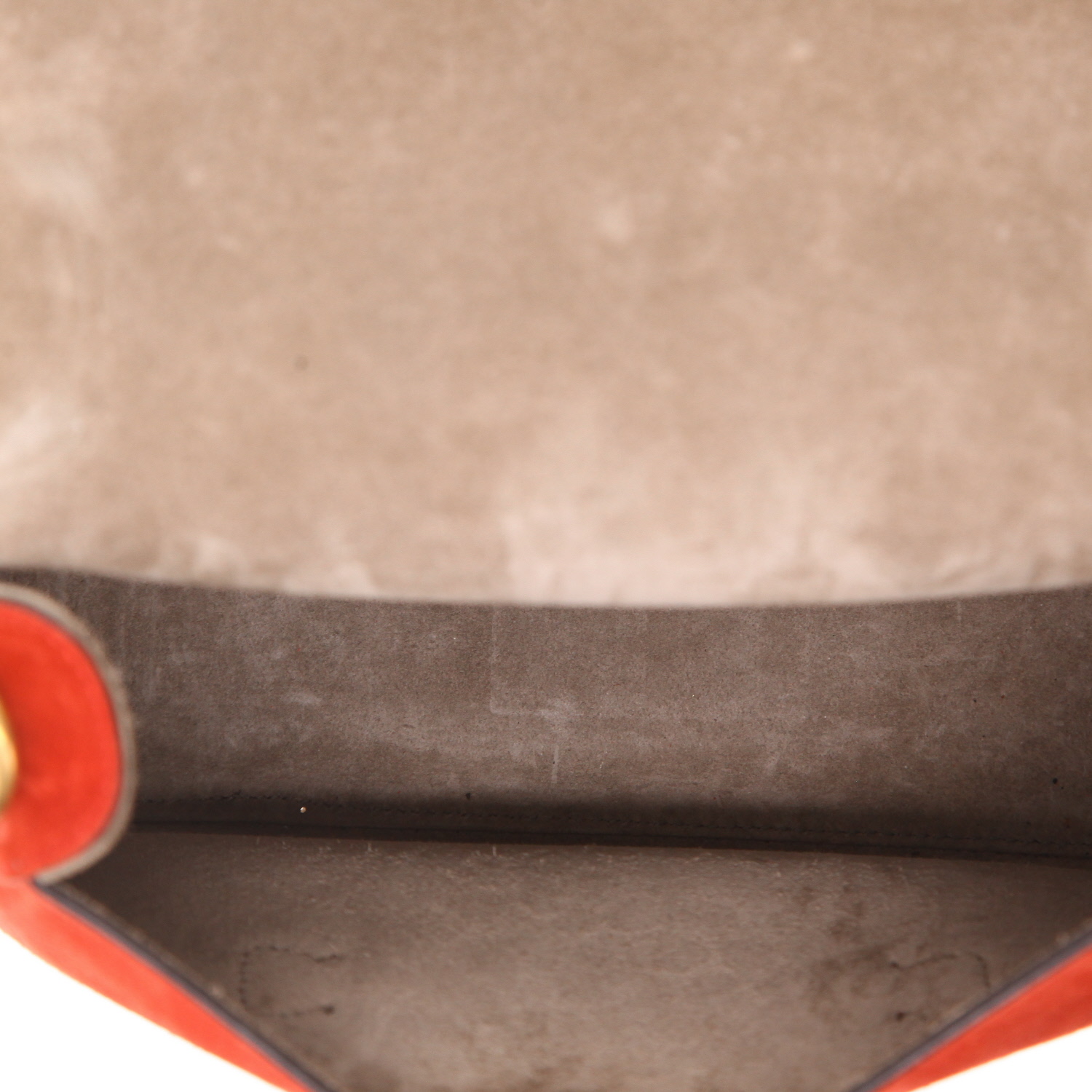 Gucci  Lady Web shoulder bag  in red Veau velours - Detail D3