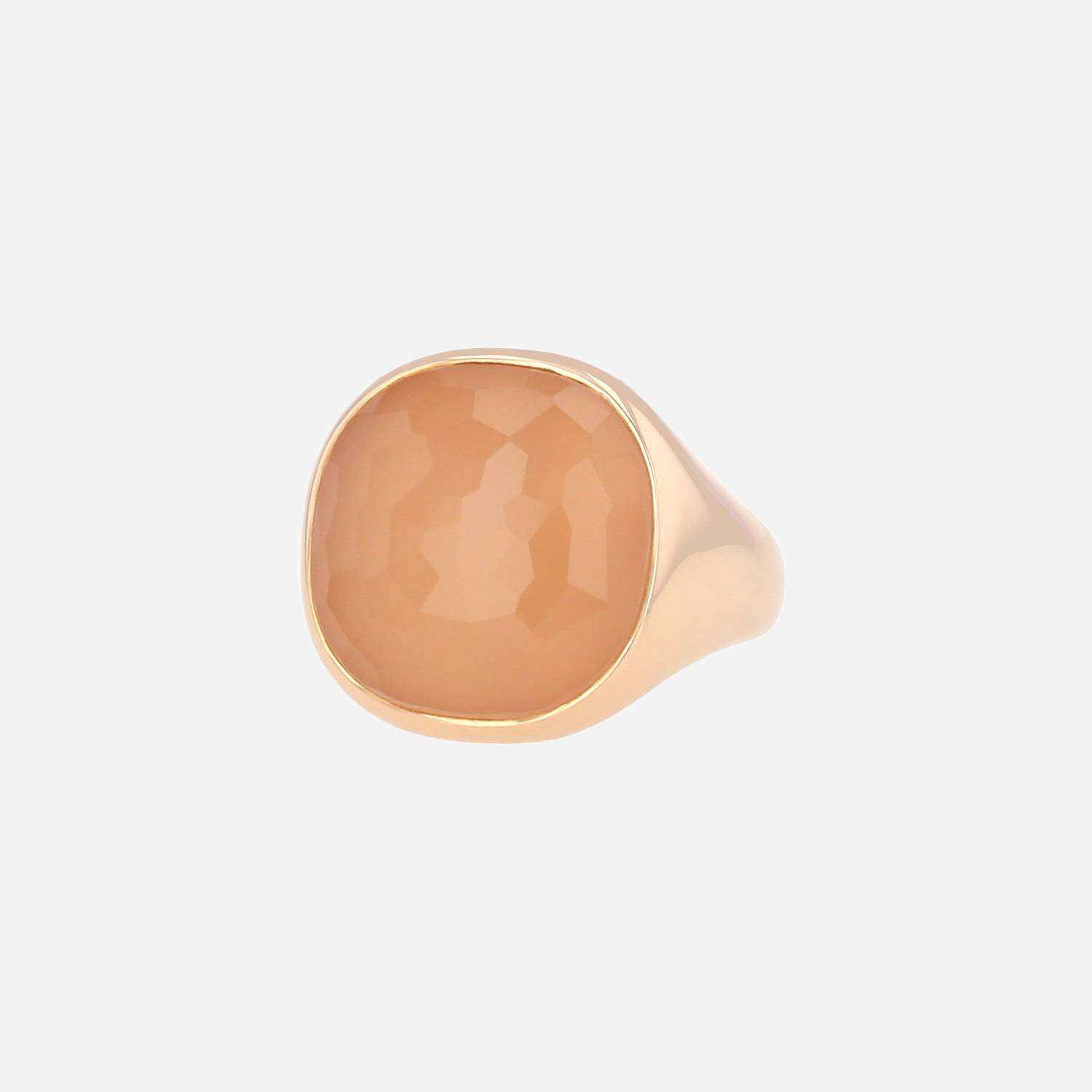 Pomellato Victoria ring in pink gold and quartz