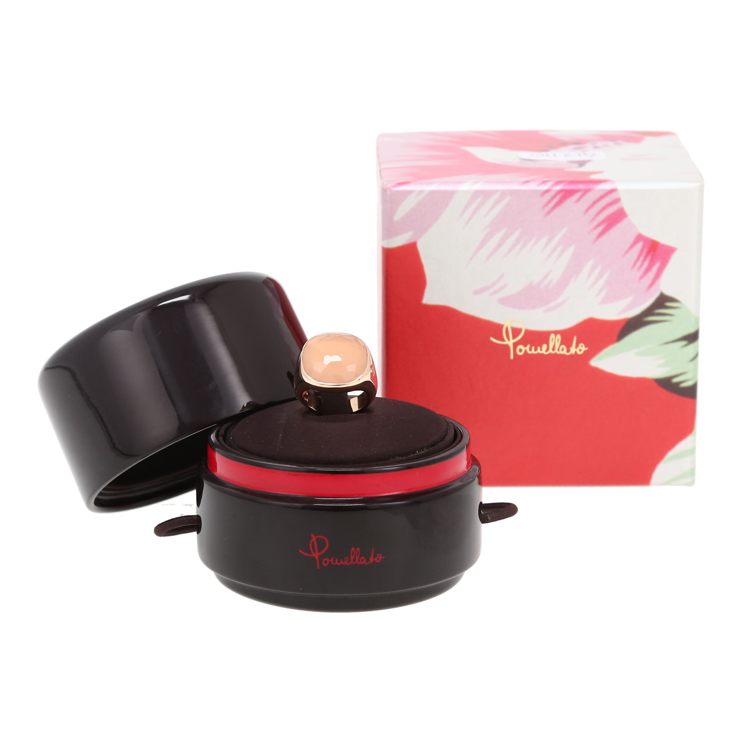 Pomellato Victoria ring in pink gold and quartz - Detail D2