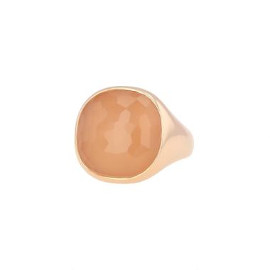 Pomellato Victoria ring in pink gold and quartz