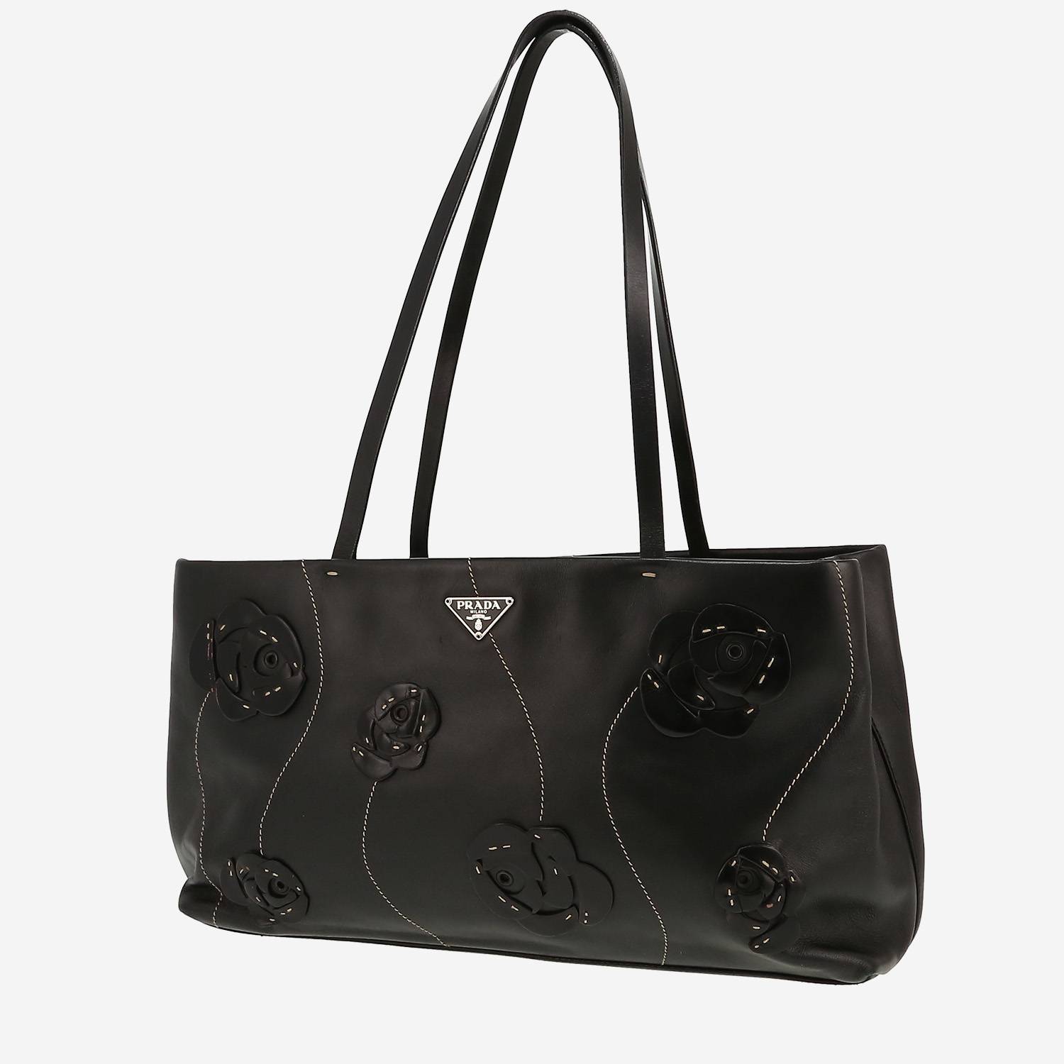 Bolso de mano Prada   en cuero negro