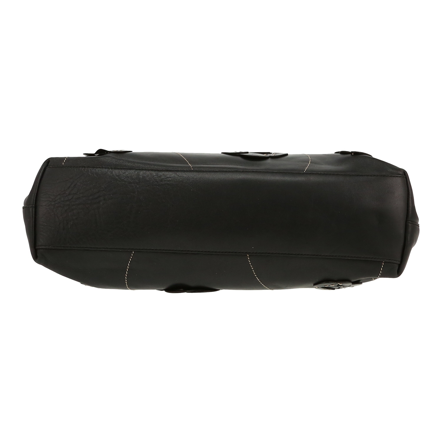 Bolso de mano Prada   en cuero negro - Detail D1