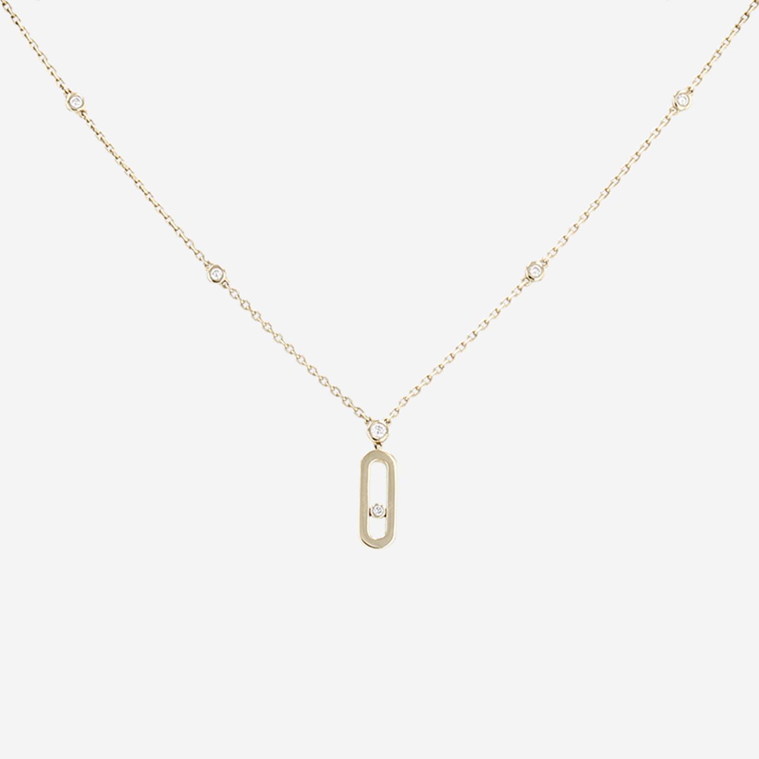 Collier Messika Move Uno en or jaune et diamants Collier Messika Move Uno en or jaune et diamants