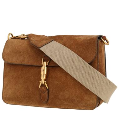 Gucci  Jackie Soft shoulder bag  in brown Veau velours