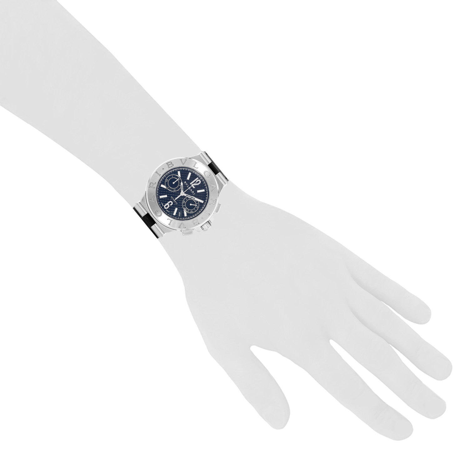 Orologio Bulgari Diagono Chrono in acciaio, cod. art.: Bulgari - DG40SCH  Circa 2013 - Detail D1