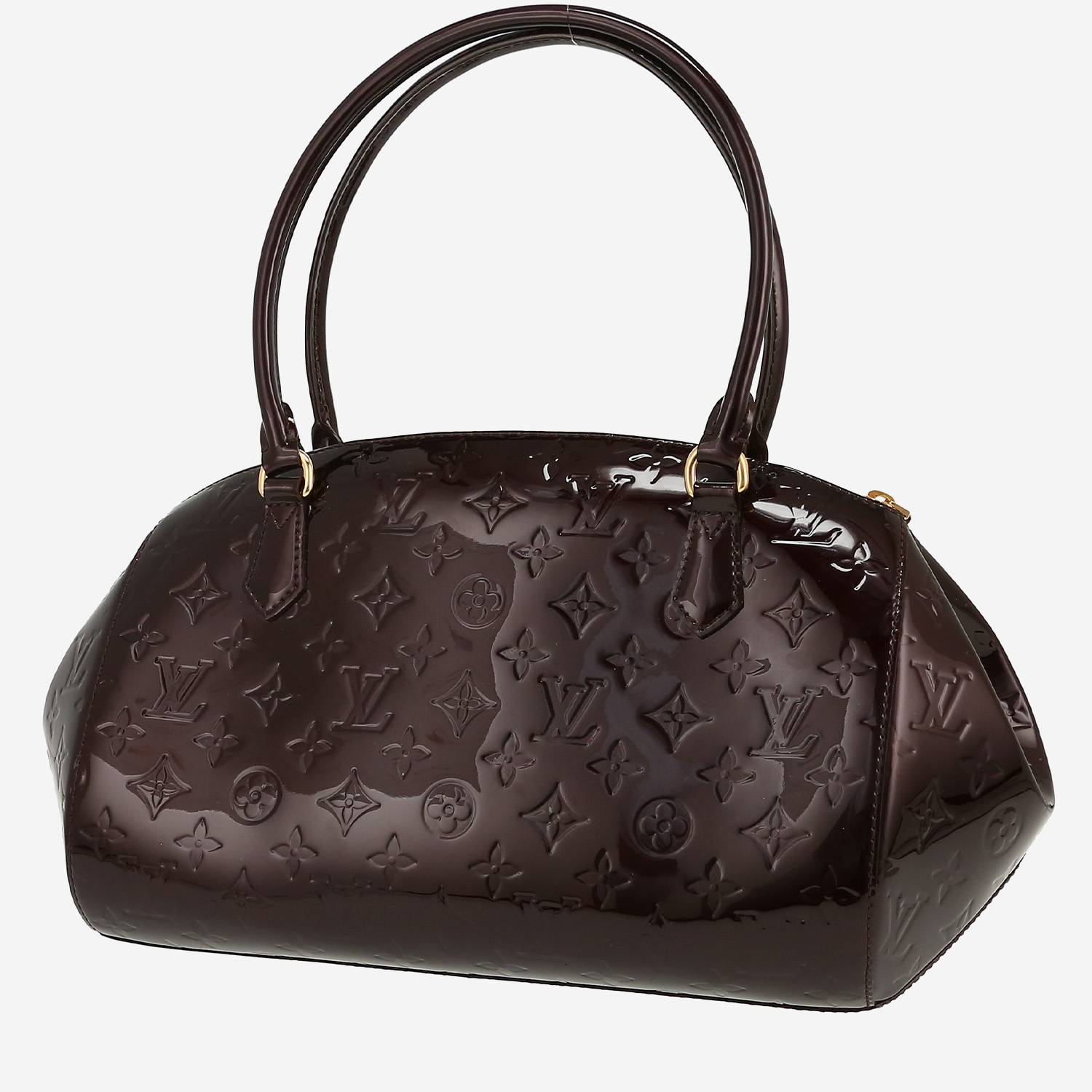 Sac à main Louis Vuitton  Sherwood en cuir verni monogram violet