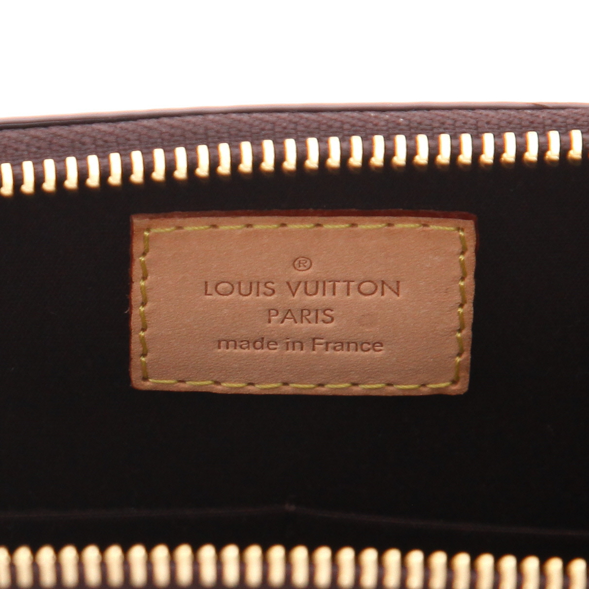 Sac à main Louis Vuitton  Sherwood en cuir verni monogram violet - Detail D2