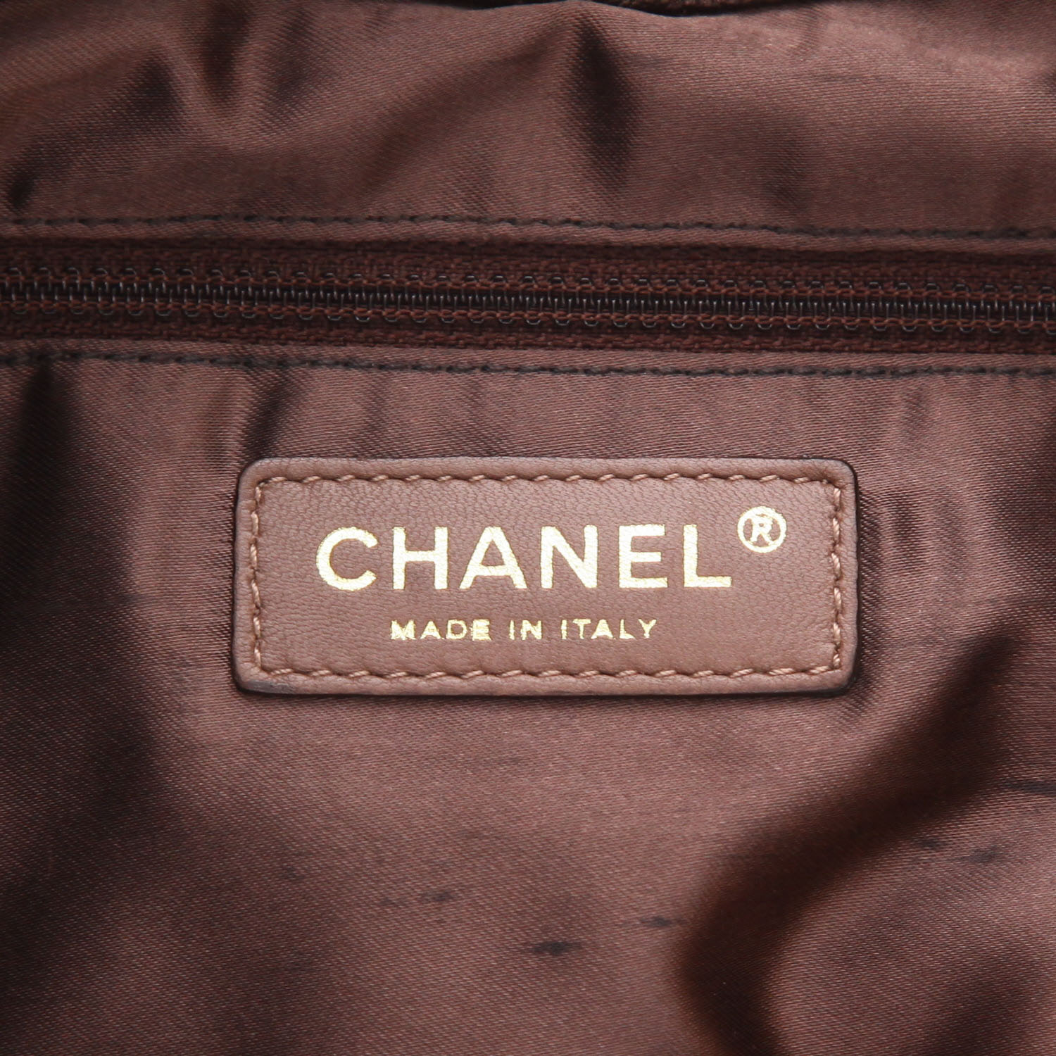 Borsa Chanel  Coco cabas in pelle marrone - Detail D2