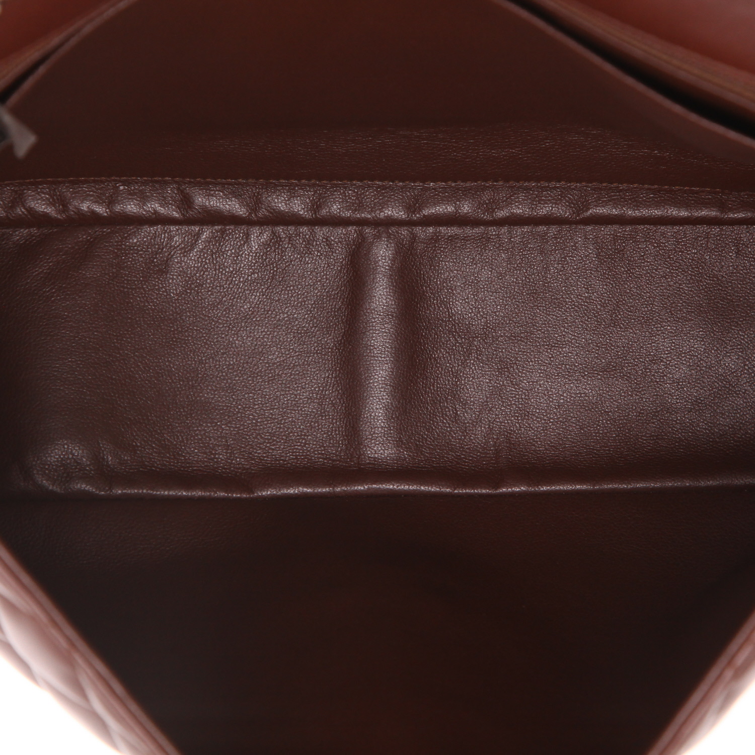 Sac bandoulière Chanel  Timeless Jumbo en cuir matelassé marron - Detail D3