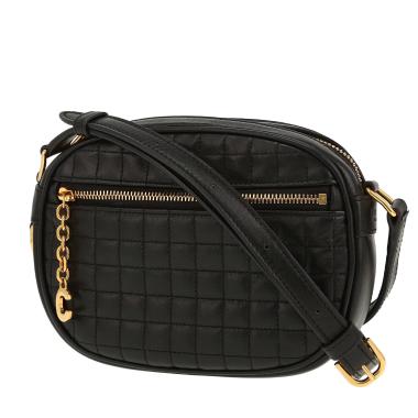 Borsa a tracolla Celine  C Charm in pelle trapuntata nera