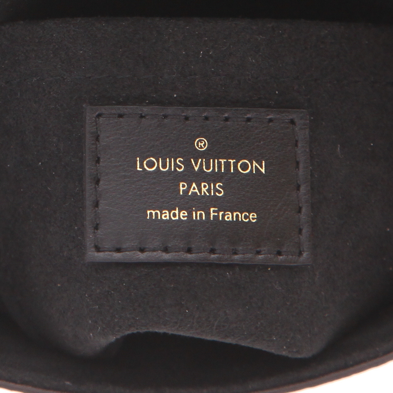 Bolso bandolera Louis Vuitton  Camera Box mini  en lona Monogram revestida marrón y cuero negro - Detail D2