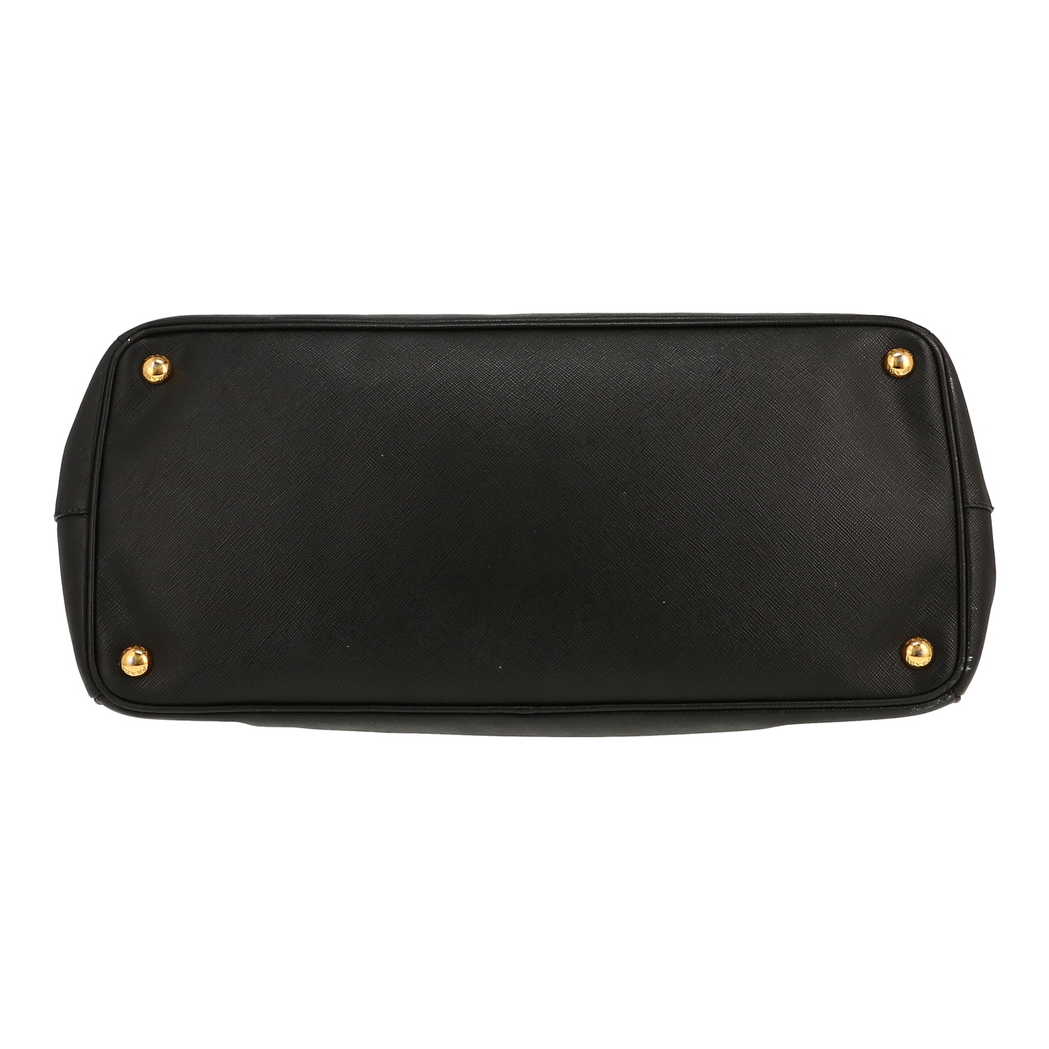 Bolso de mano Prada  Galleria en cuero saffiano negro - Detail D1