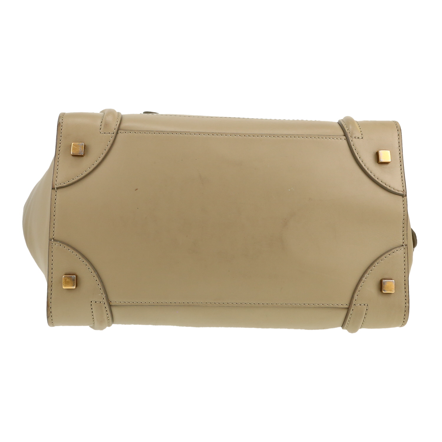 Borsa Celine  Luggage in pelle beige - Detail D1