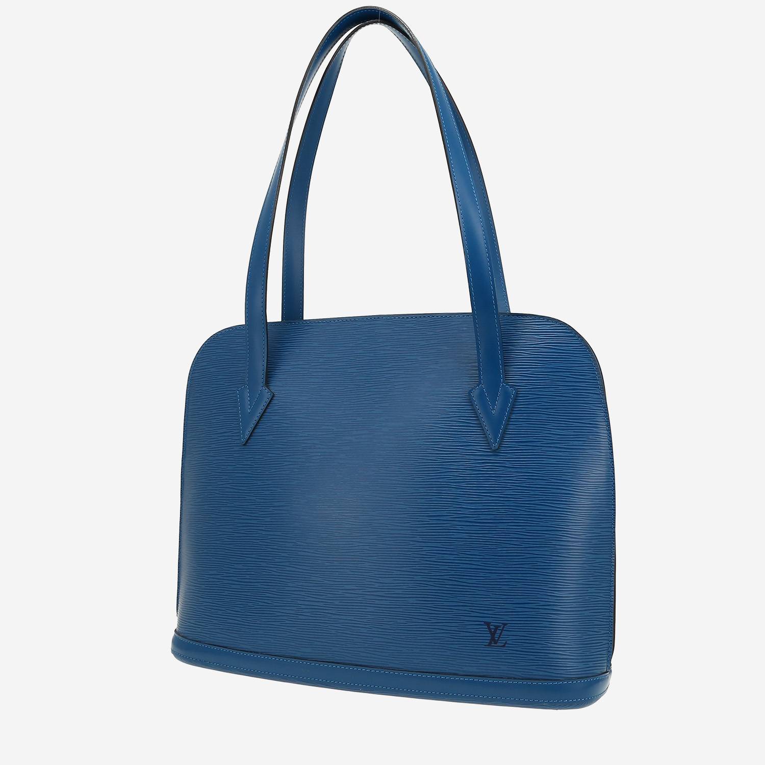 Louis Vuitton  Lussac handbag  in blue epi leather