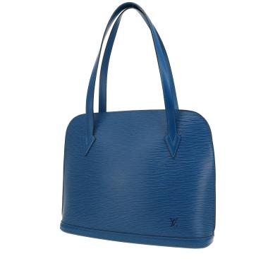 Louis Vuitton  Lussac handbag  in blue epi leather