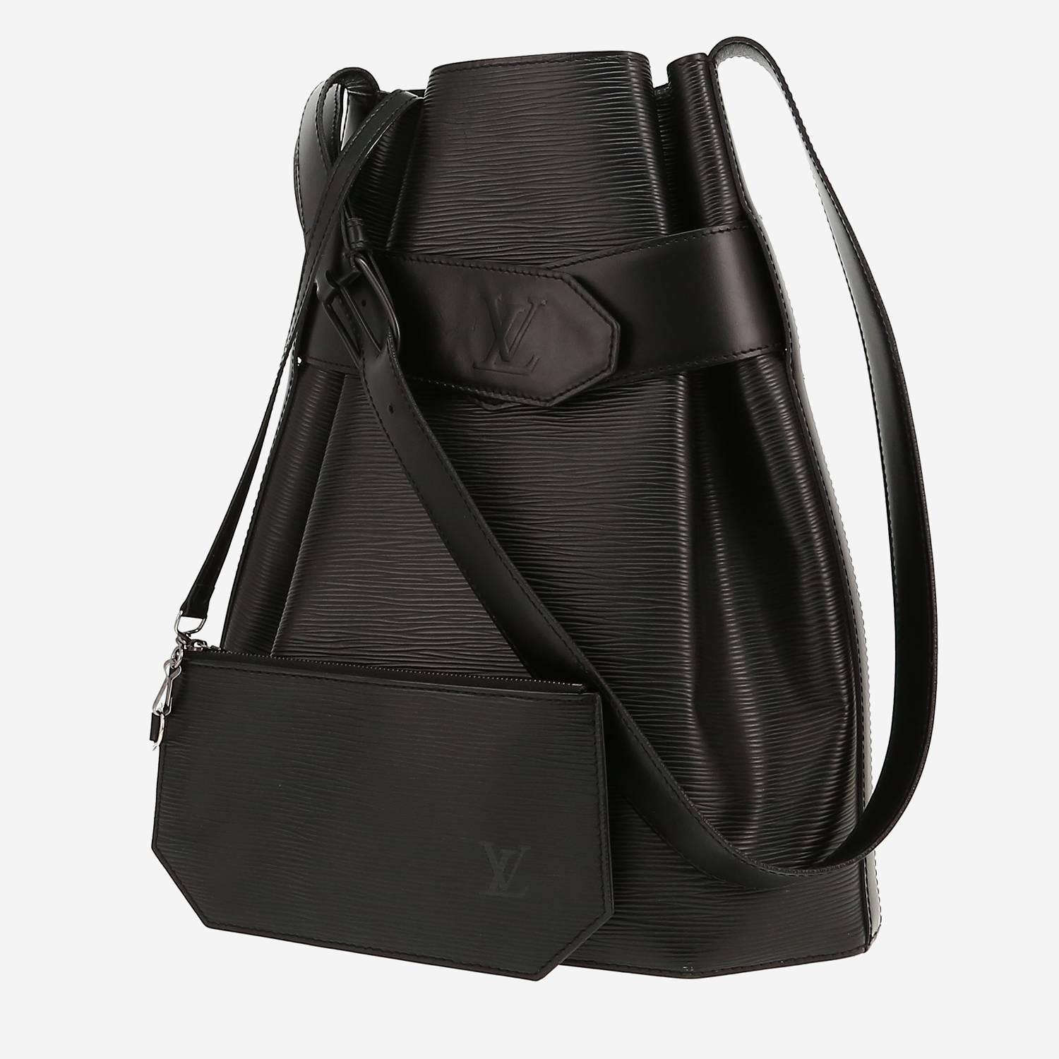 Sac à main Louis Vuitton  Sac d'épaule en cuir épi noir
