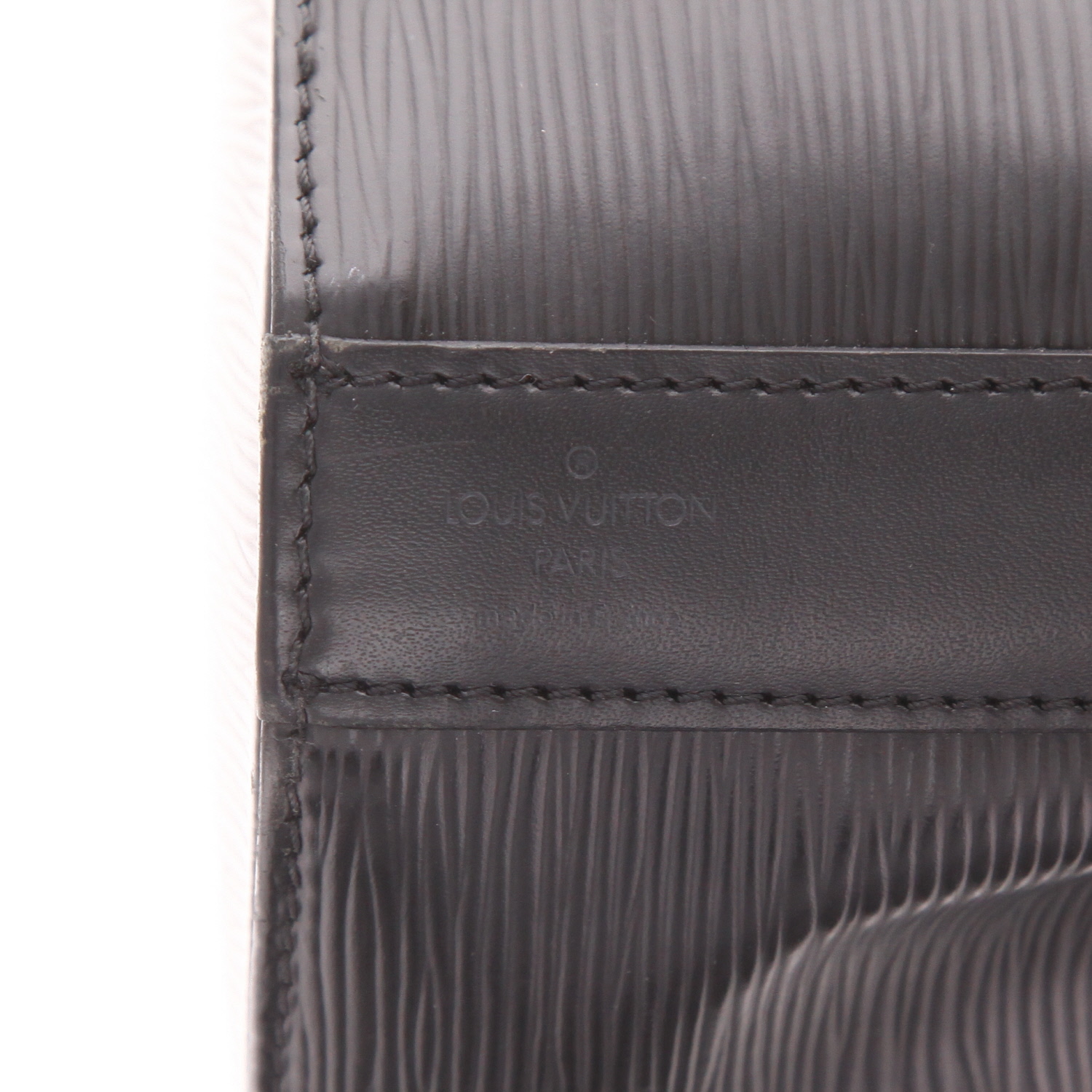 Louis Vuitton  Sac d'épaule handbag  in black epi leather - Detail D2