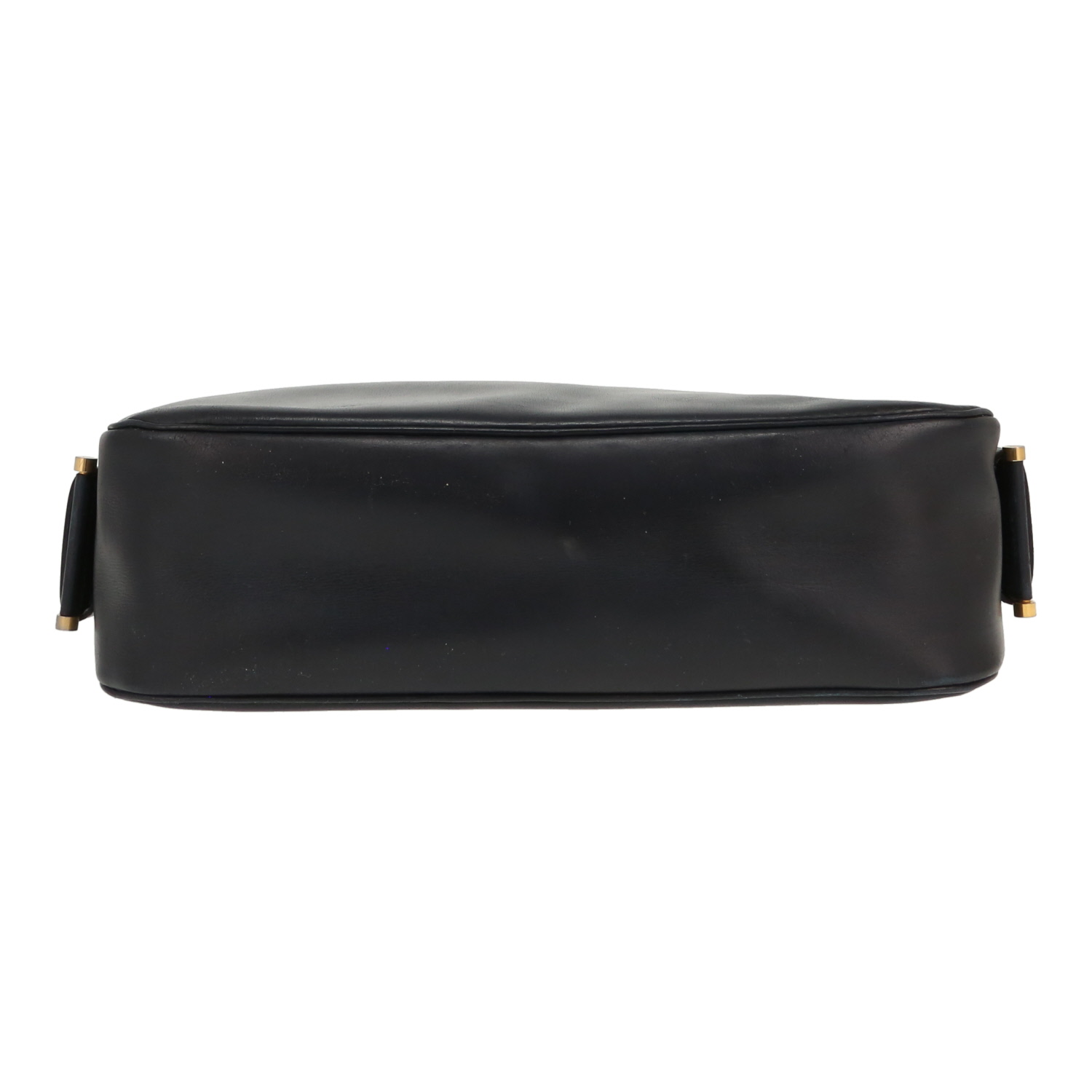 Sac à main Hermès  Tsako en cuir box bleu-marine - Detail D1