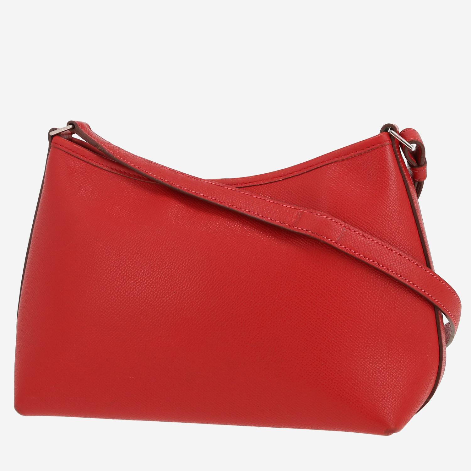 Sac bandoulière Hermès  Berlingot en cuir epsom rouge