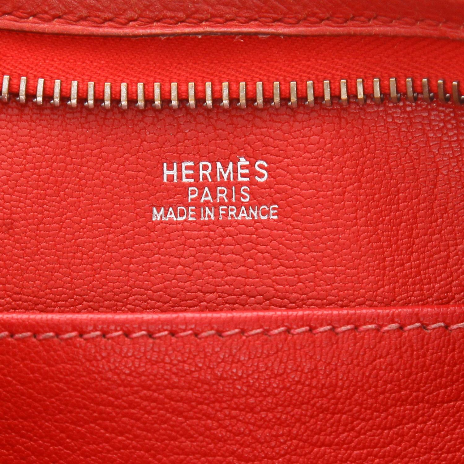 Hermès  Berlingot shoulder bag  in red epsom leather - Detail D2