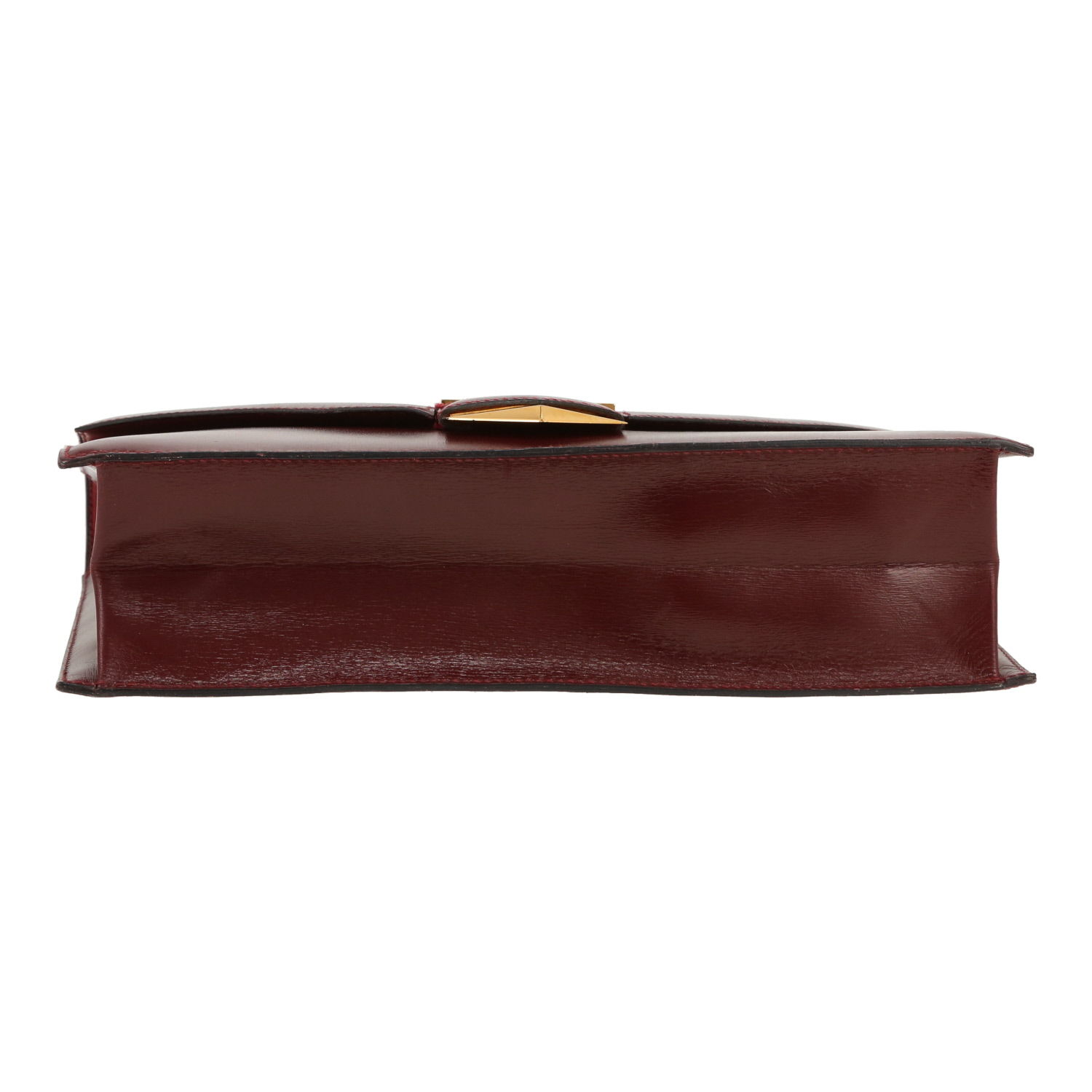 Pochette Hermès  Pan en cuir box bordeaux - Detail D1