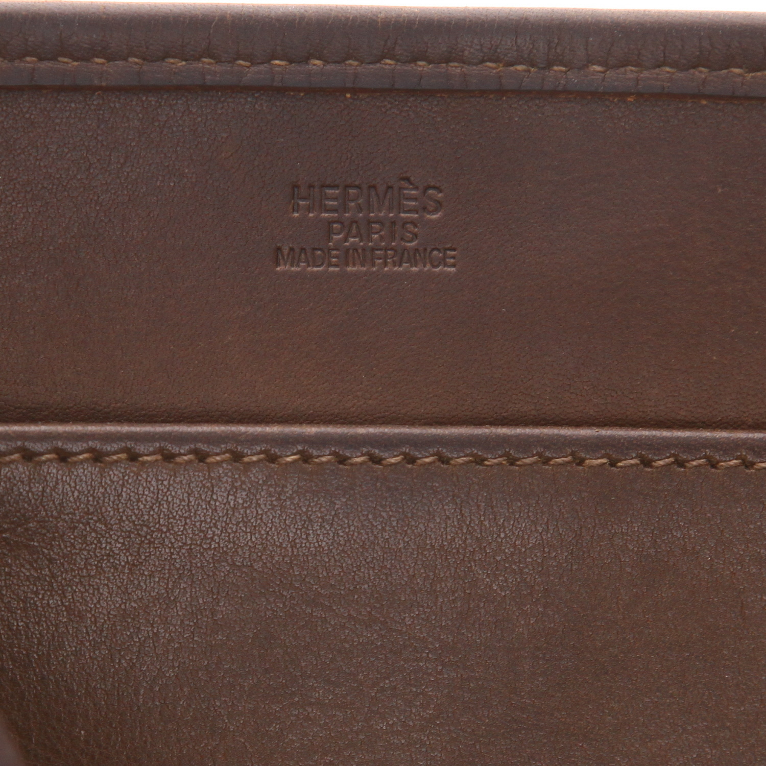 Borsa a tracolla Hermès  Evelyne in crine di cavallo intrecciato beige e pelle marrone - Detail D2