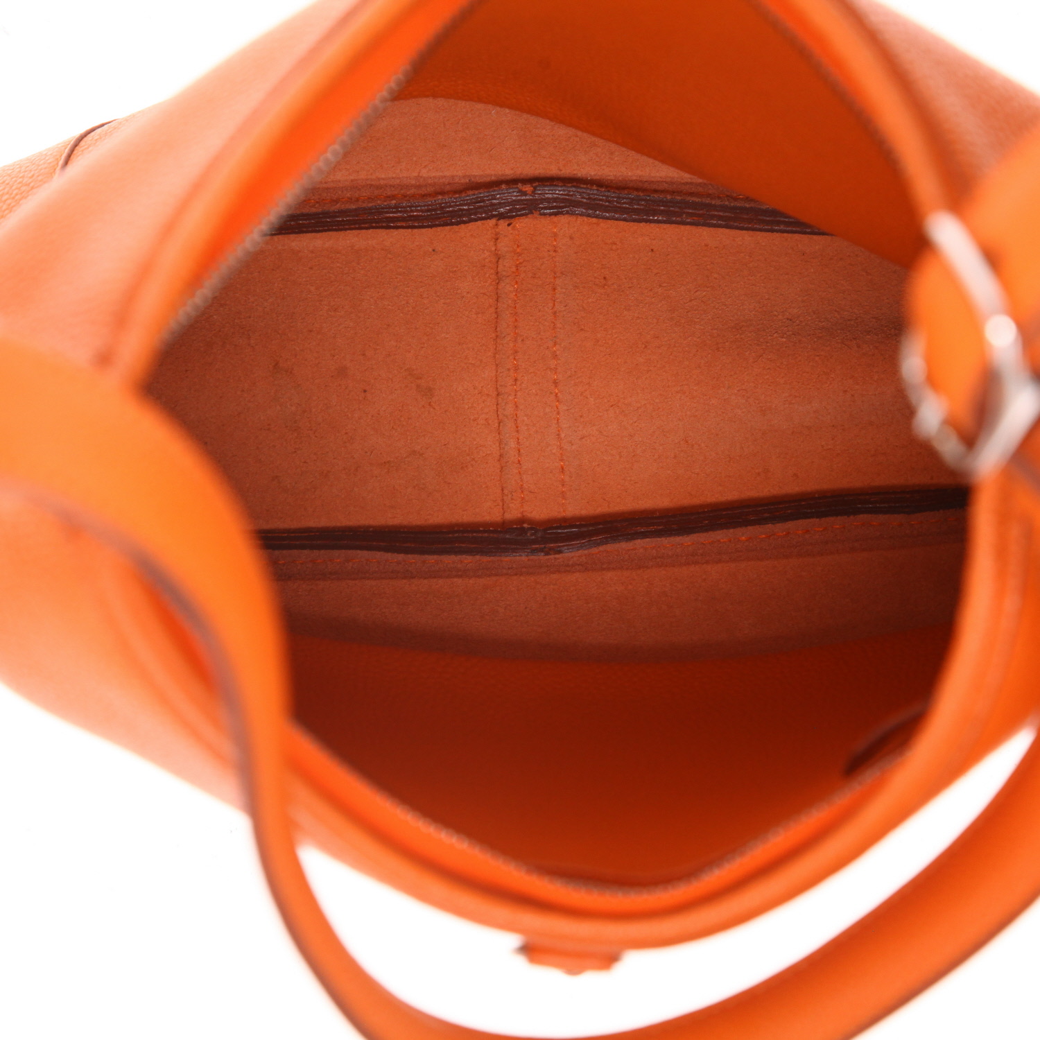 Borsa Hermès  Trim in pelle togo arancione - Detail D3