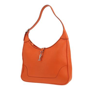 Bolso de mano Hermès  Trim en cuero togo naranja