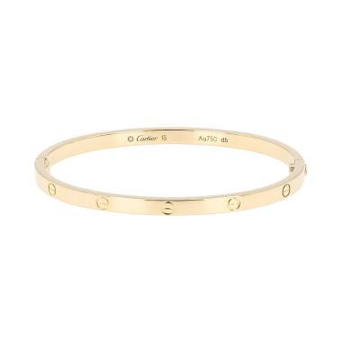Cartier Love small model bracelet in yellow gold, size 16