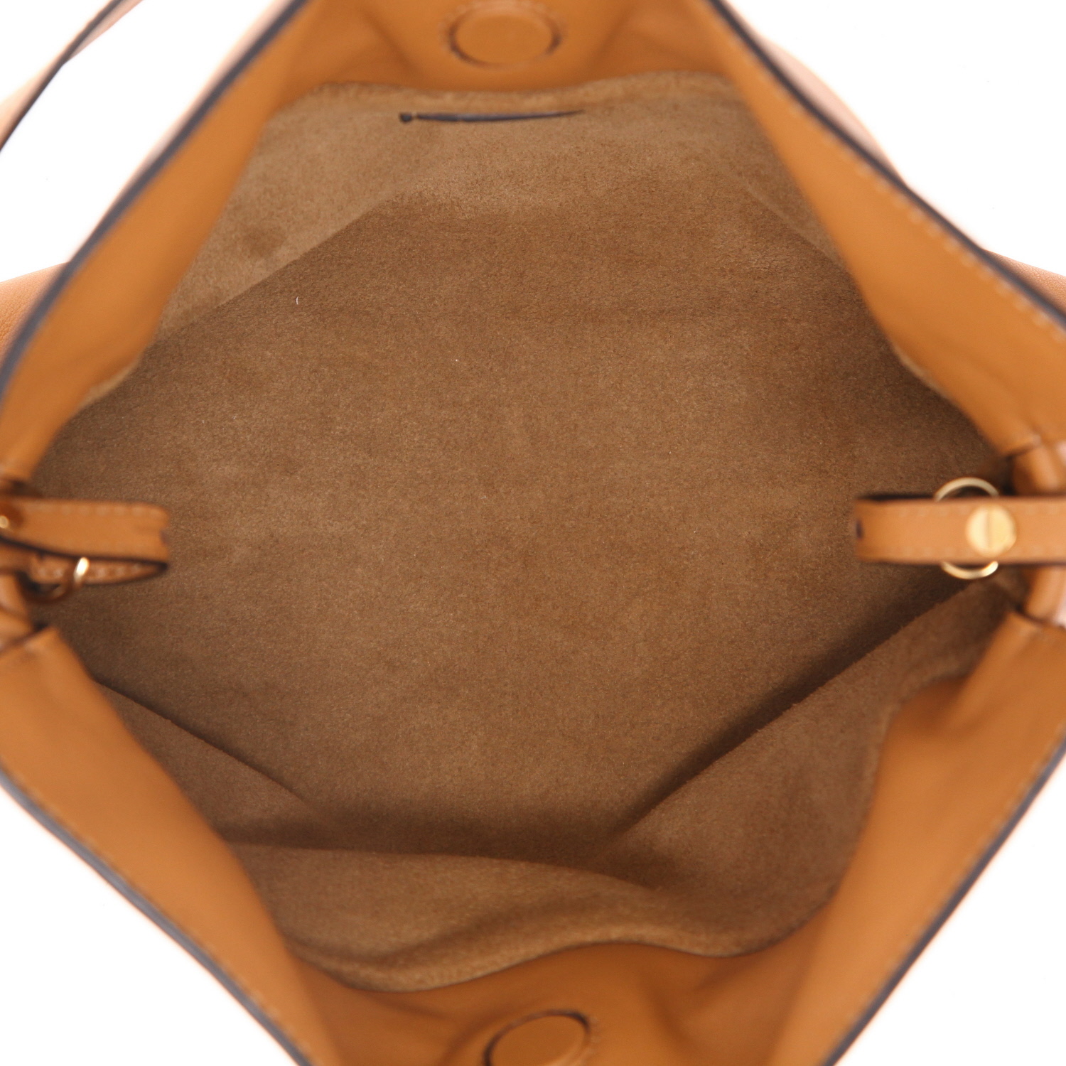 Loewe Flamenco clutch bag in brown leather - Detail D3