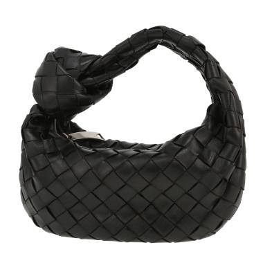 Borsa Bottega Veneta  Mini Jodie in pelle intrecciata nera