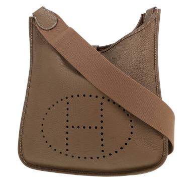 Borsa a tracolla Hermès  Evelyne III in pelle togo etoupe