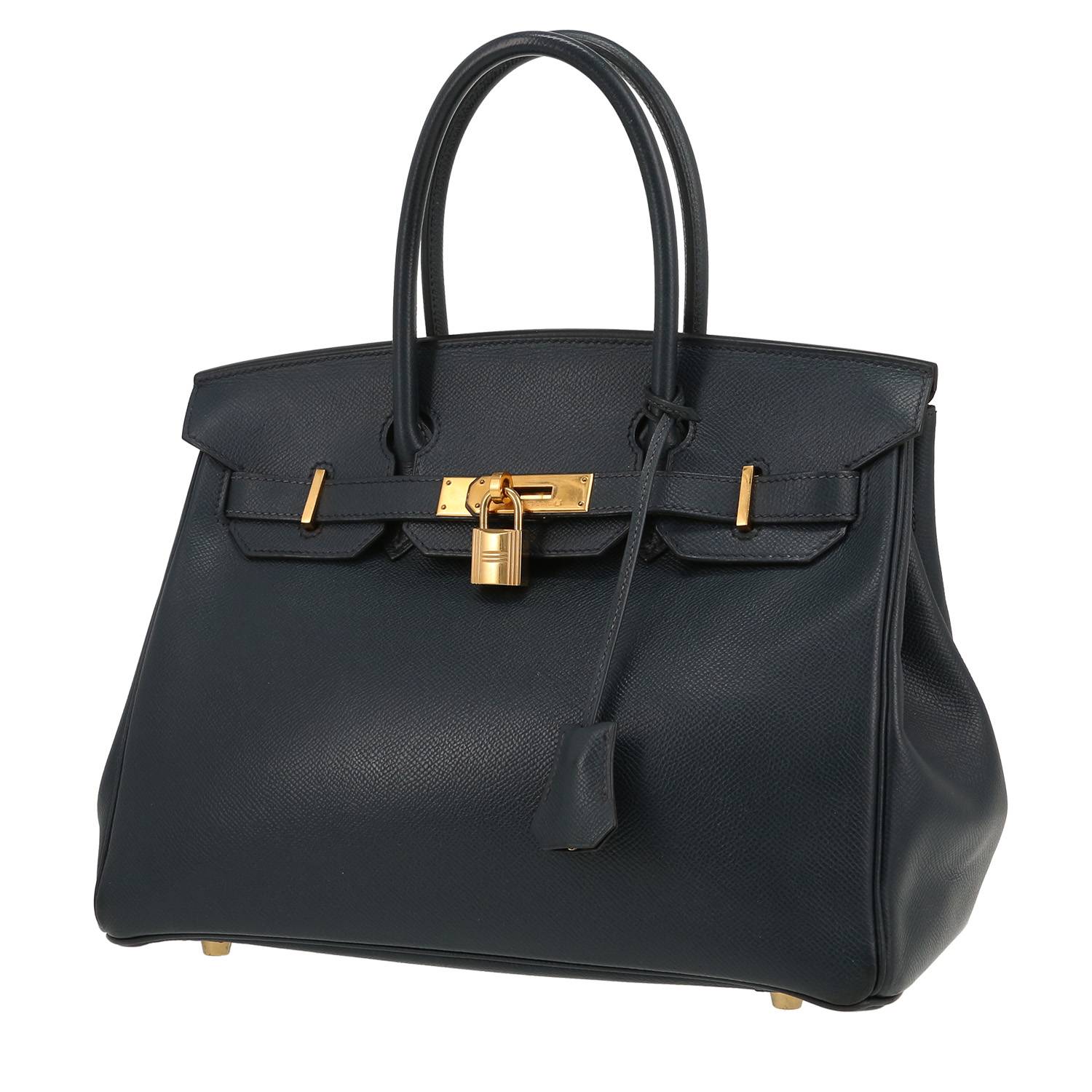 Hermès Birkin 30 Courchevel Bleu 1998 d’occasion Hermès Birkin 30 Courchevel Bleu 1998 d’occasion