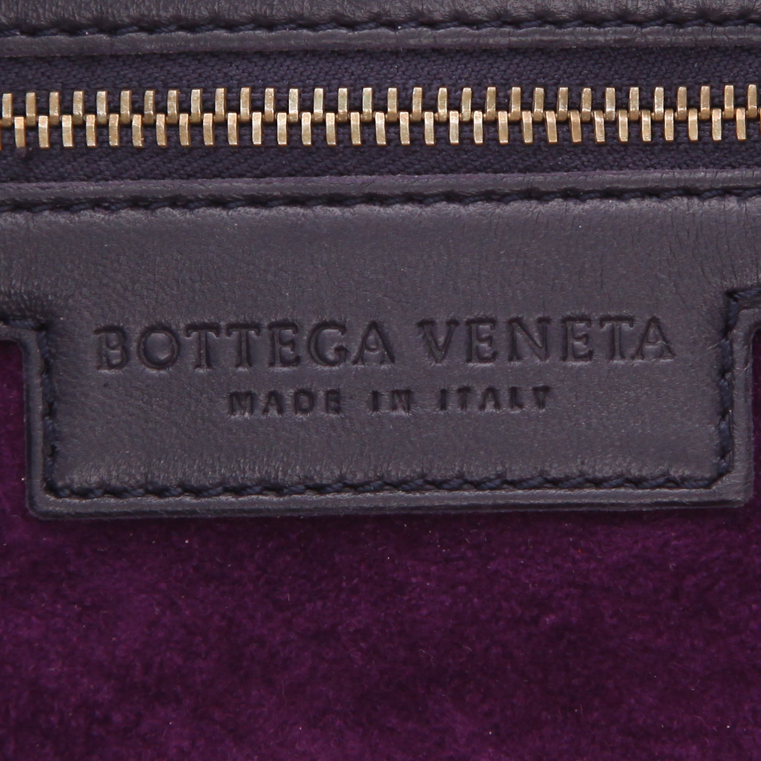 Sac à main Bottega Veneta  Veneta en cuir intrecciato bleu - Detail D2