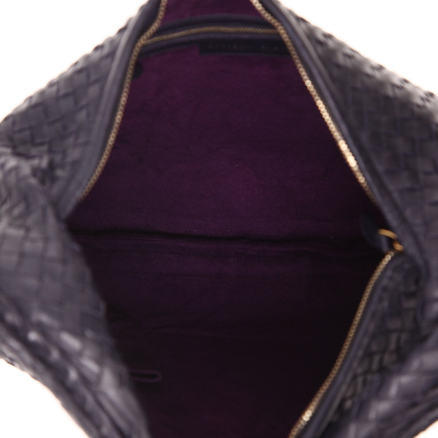 Borsa Bottega Veneta “Veneta” in pelle intrecciata blu - Detail D3