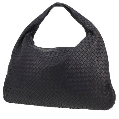 Sac à main Bottega Veneta  Veneta en cuir intrecciato bleu