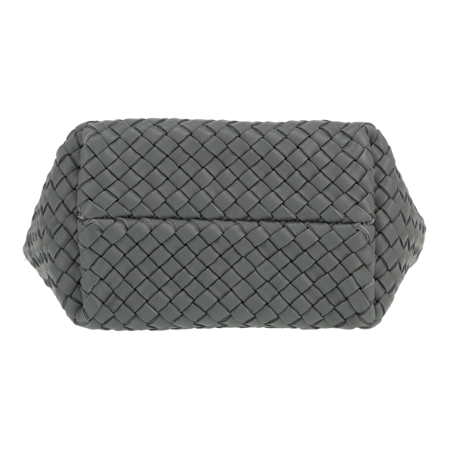 Bottega Veneta  Cabat small model  shopping bag  in grey intrecciato leather - Detail D1