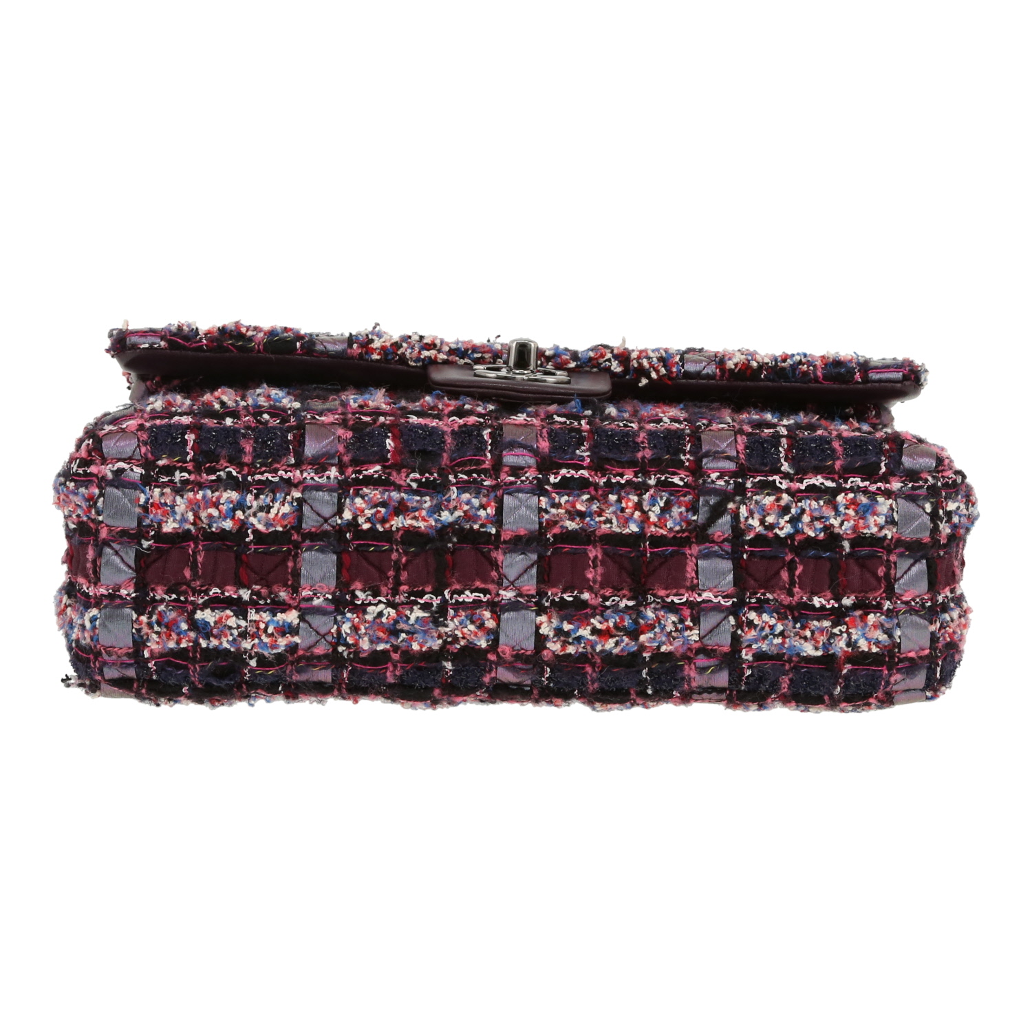 Chanel  Timeless Classic handbag  in purple tweed - Detail D1