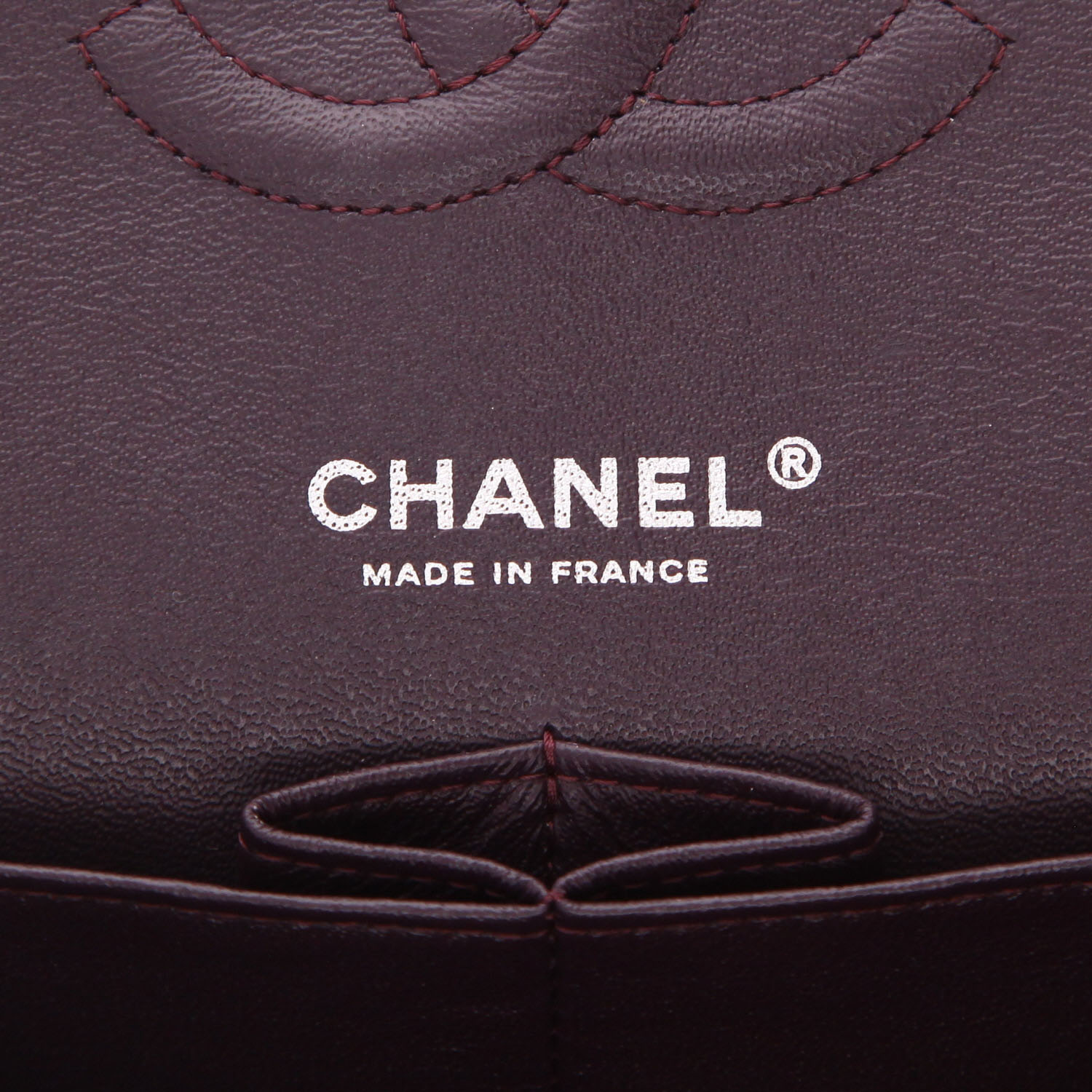 Sac à main Chanel  Timeless Classic en tweed violet - Detail D2