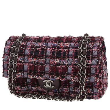 Sac à main Chanel  Timeless Classic en tweed violet