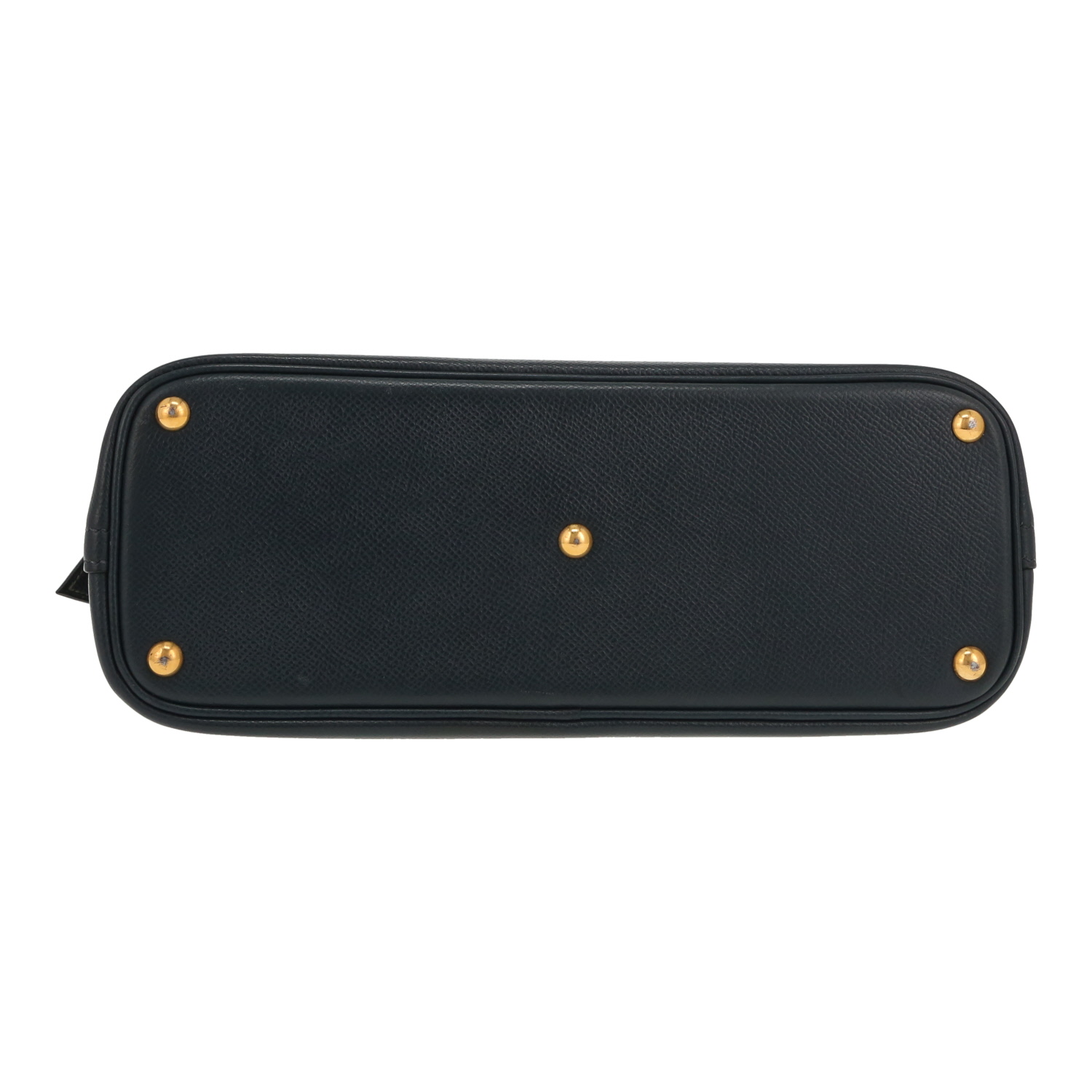 Hermès  Bolide 27 cm handbag  in indigo blue Courchevel leather - Detail D1