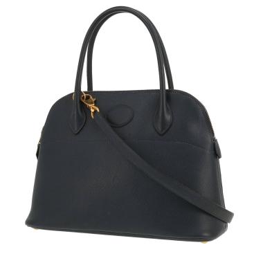 Borsa Hermès  Bolide 25 cm in pelle Courchevel blu indaco