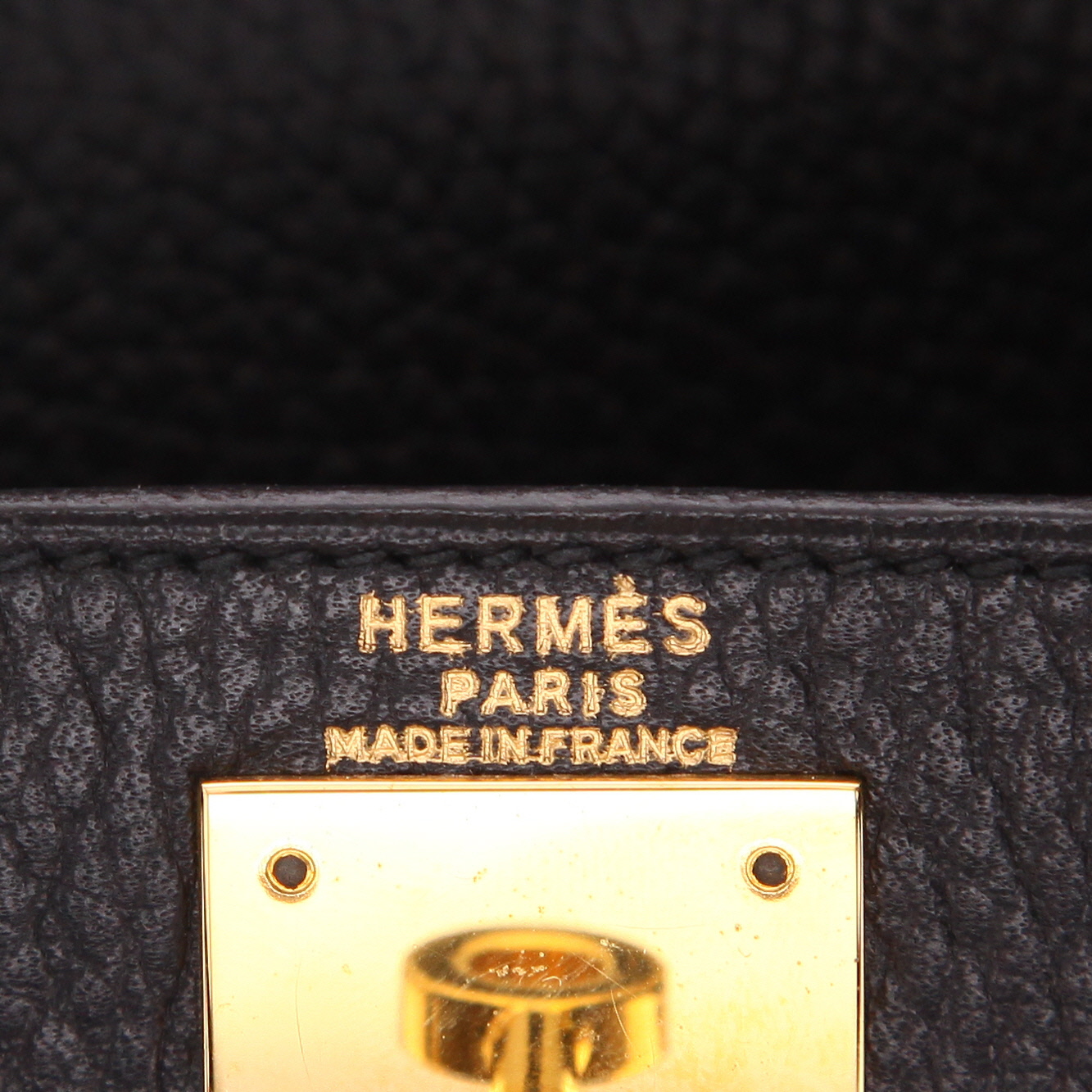 Sac à main Hermès  Kelly 28 cm en cuir Ardenne noir - Detail D2